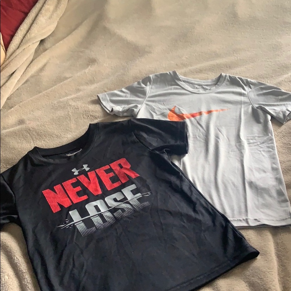 2 boys DryFit t-shirts